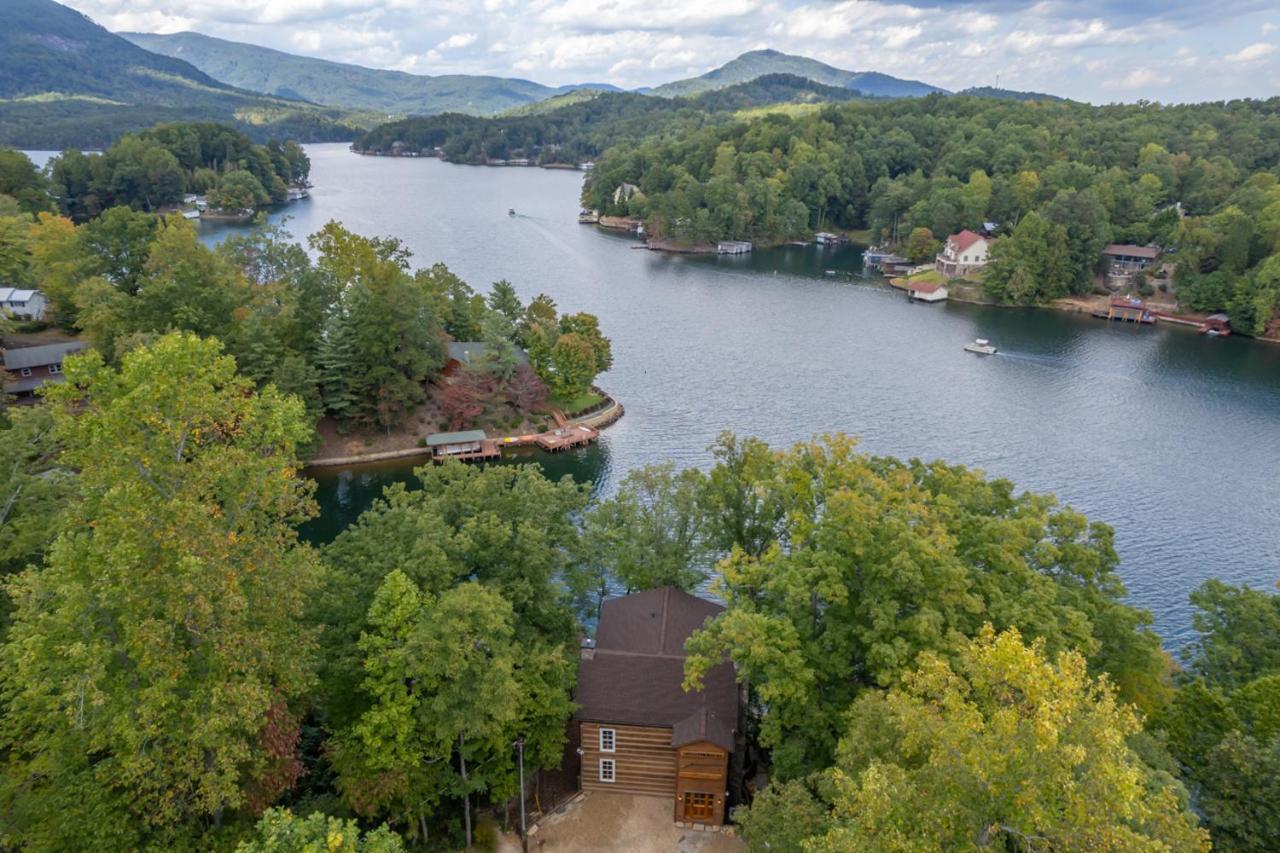 Villa Russell'S Fort At White Oak Point: Historical Cabin On Lake Lure, Luxury, Direct Lake Access! Exterior foto