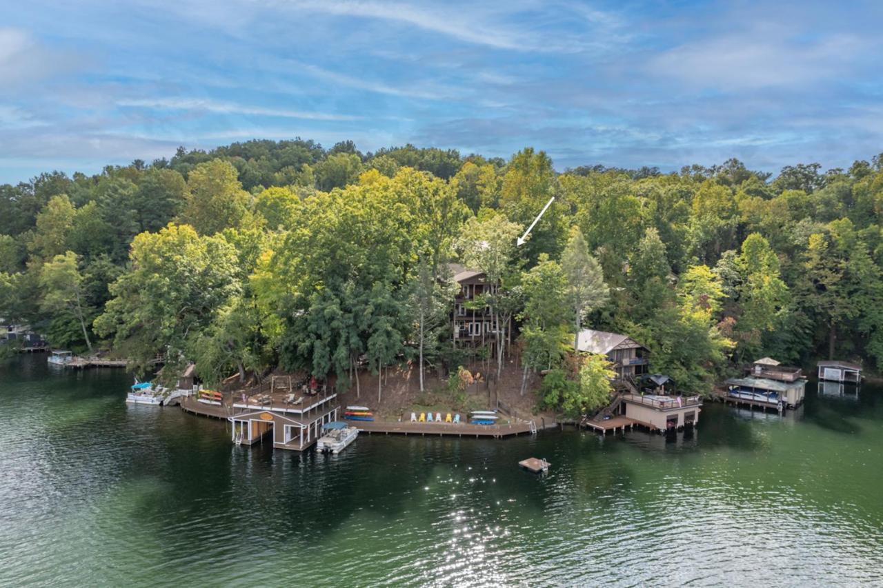 Villa Russell'S Fort At White Oak Point: Historical Cabin On Lake Lure, Luxury, Direct Lake Access! Exterior foto
