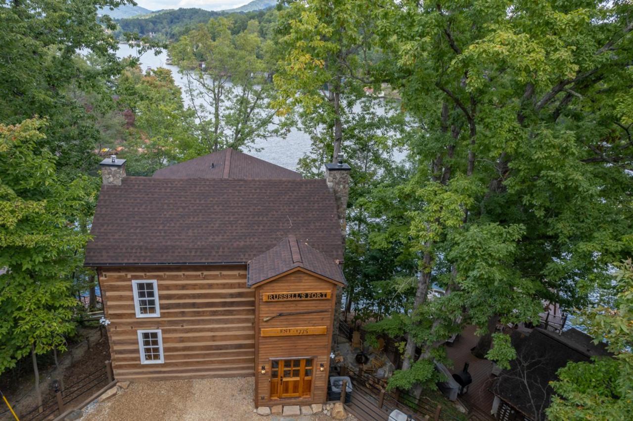 Villa Russell'S Fort At White Oak Point: Historical Cabin On Lake Lure, Luxury, Direct Lake Access! Exterior foto