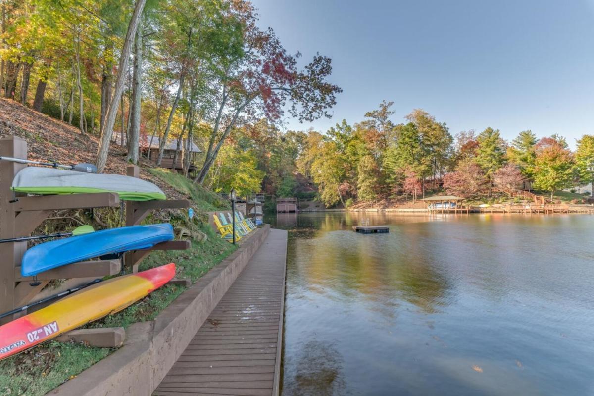 Villa Russell'S Fort At White Oak Point: Historical Cabin On Lake Lure, Luxury, Direct Lake Access! Exterior foto
