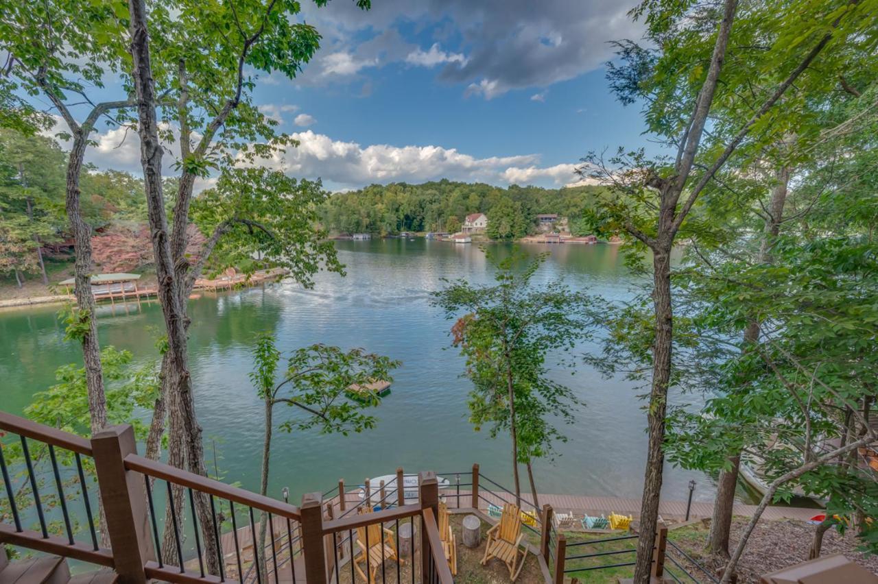Villa Russell'S Fort At White Oak Point: Historical Cabin On Lake Lure, Luxury, Direct Lake Access! Exterior foto
