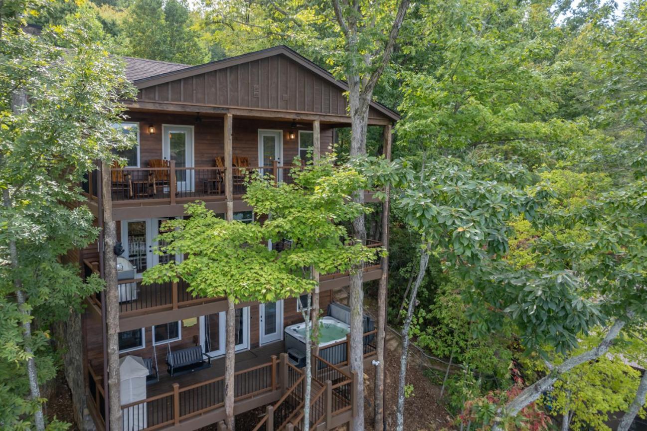 Villa Russell'S Fort At White Oak Point: Historical Cabin On Lake Lure, Luxury, Direct Lake Access! Exterior foto